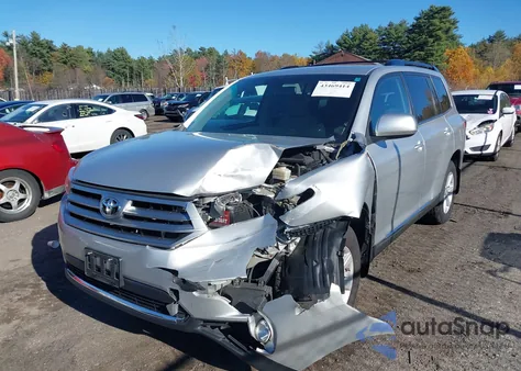 2012 Toyota Highlander Base V6 z USA, uszkodzony, nr VIN 5TDBK3EH6CS107168